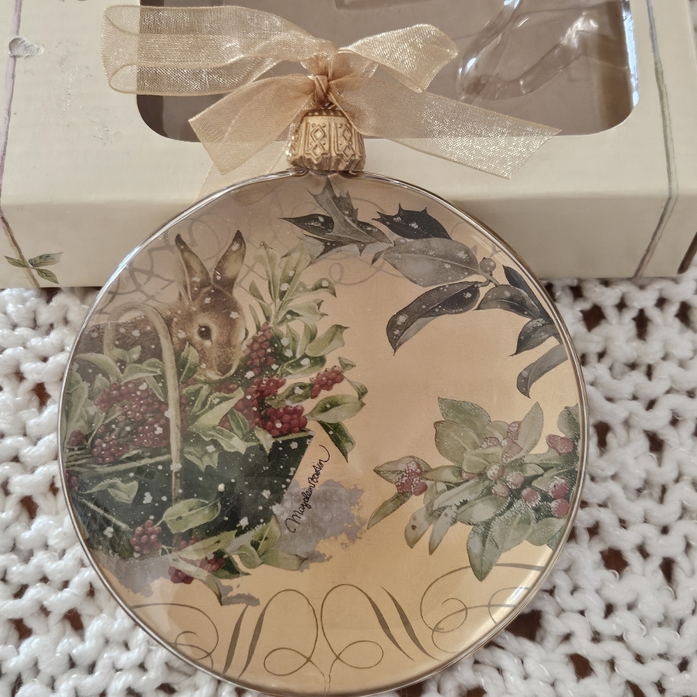 Demdaco Marjolein Bastin Nature's Journey Bunny Ornament 2008